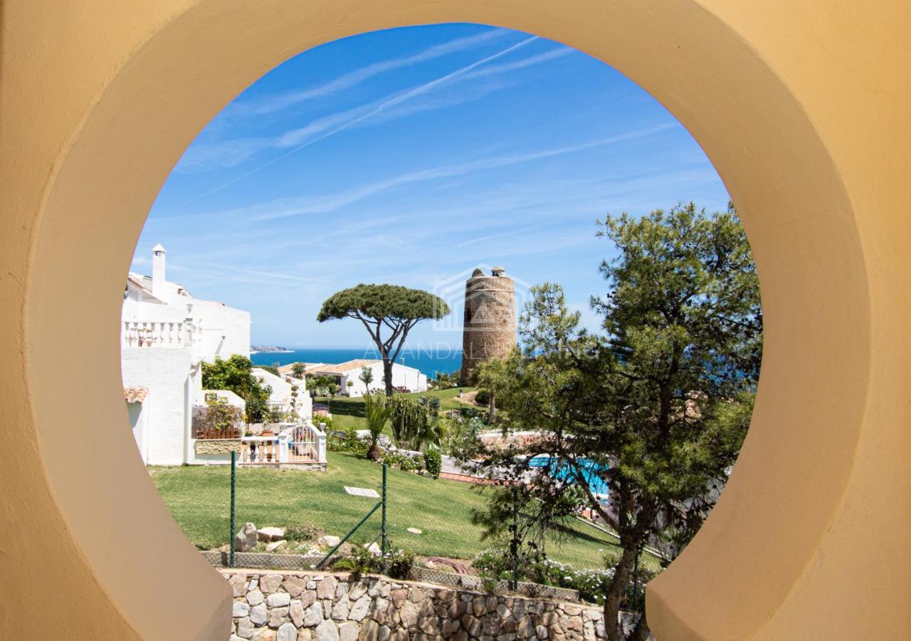Panoramic Sea Views And Direct Access To The Beach From The Community In Torrenueva Apartment Malaga Luaran gambar